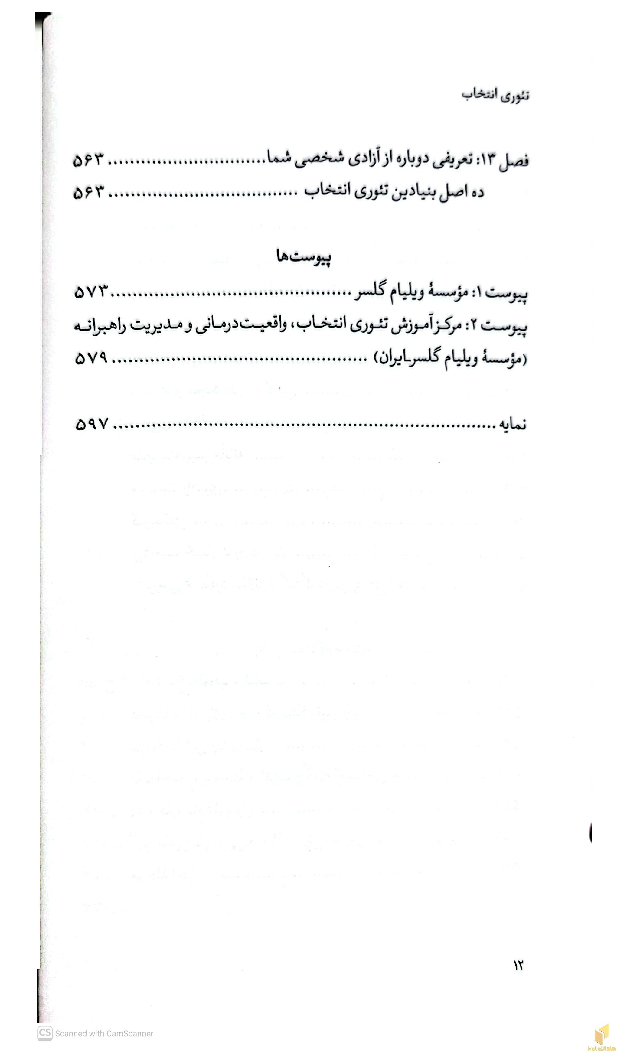 تئوری انتخاب