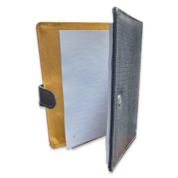 دفتر کلاسور طرح چرم ابعاد 23*16