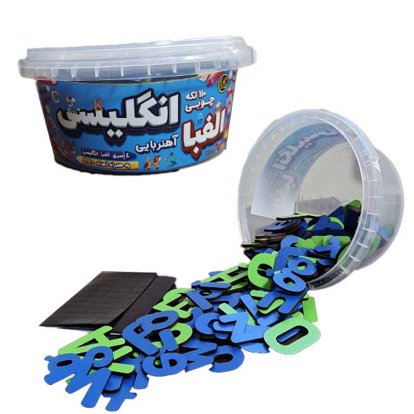 الفبای انگلیسی 4سری آهنربایی و چوبی