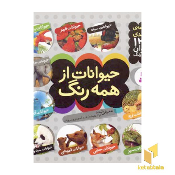 مجموعه حیوانات از همه رنگ