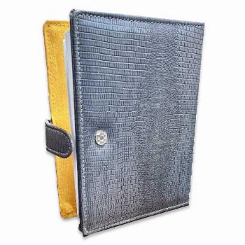 دفتر کلاسور طرح چرم ابعاد 23*16