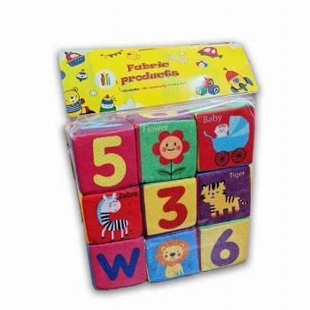 مکعب ابری کوچک الفبا و اعداد انگلیسی - 9تایی