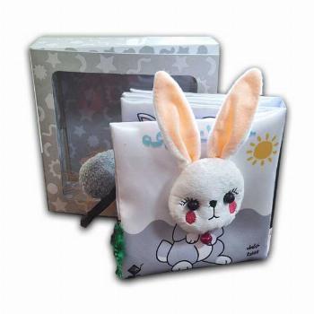 کتاب پارچه ای جعبه ای-حیوانات مزرعه (همراه زنگوله)