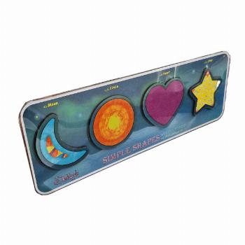 پازل چوبی آشنایی با اشکال ساده ابعاد 11*33