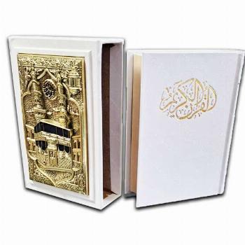 قرآن-چرم-جیبی قابدار -مسی-گلاسه