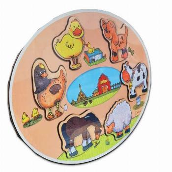 پازل چوبی حیوانات مزرعه (ابعاد 23*33)