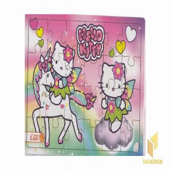 پازل چوبی-Hello Kitty-هلوکیتی(پشت وایت بردی)