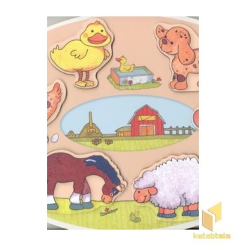 پازل چوبی حیوانات مزرعه